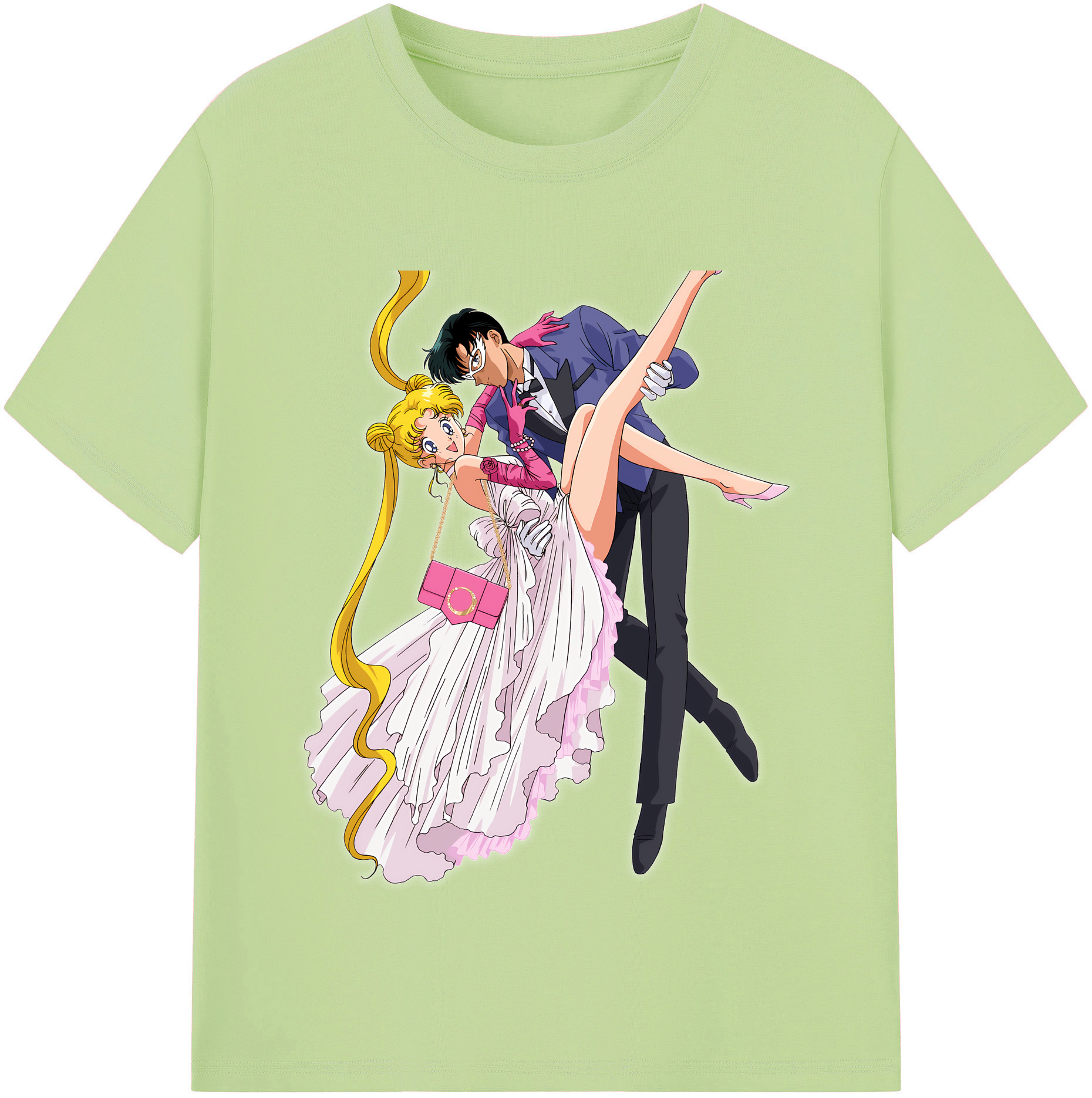 （画像用） 美少女戦士セーラームーン 愛野 美奈子 あいの みなこ Sailor Moon Aino Minako 綿100％半袖Tシャツ（フロントプリント）